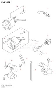 DF100 From 10002F-210001 (E01 E40)  2012 drawing SENSOR (DF115Z:E01)