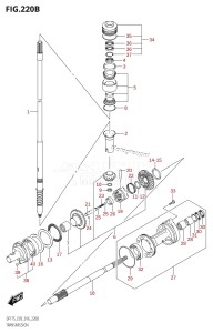 DF175TG From 17502F-610001 (E03)  2016 drawing TRANSMISSION (DF150TG:E03)