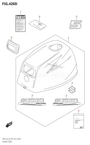 DF5A From 00503F-240001 (P01)  2022 drawing ENGINE COVER (DF5A:020)