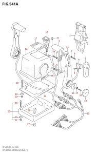 DF100A From 10003F-310001 (E01 E40)  2013 drawing OPT:REMOTE CONTROL ASSY DUAL (1)