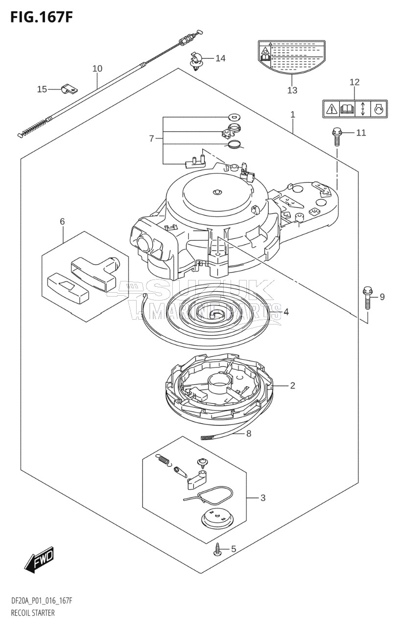 RECOIL STARTER (DF15AT:P01)