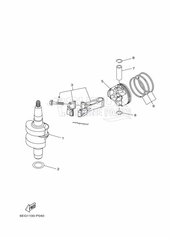 CRANKSHAFT--PISTON