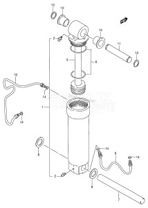 DT90 From 09001-581001 ()  1995 drawing TILT CYLINDER