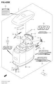 25004F-310001 (2013) 250hp E03-USA (DF250ST) DF250ST drawing ENGINE COVER (DF250T:E03)