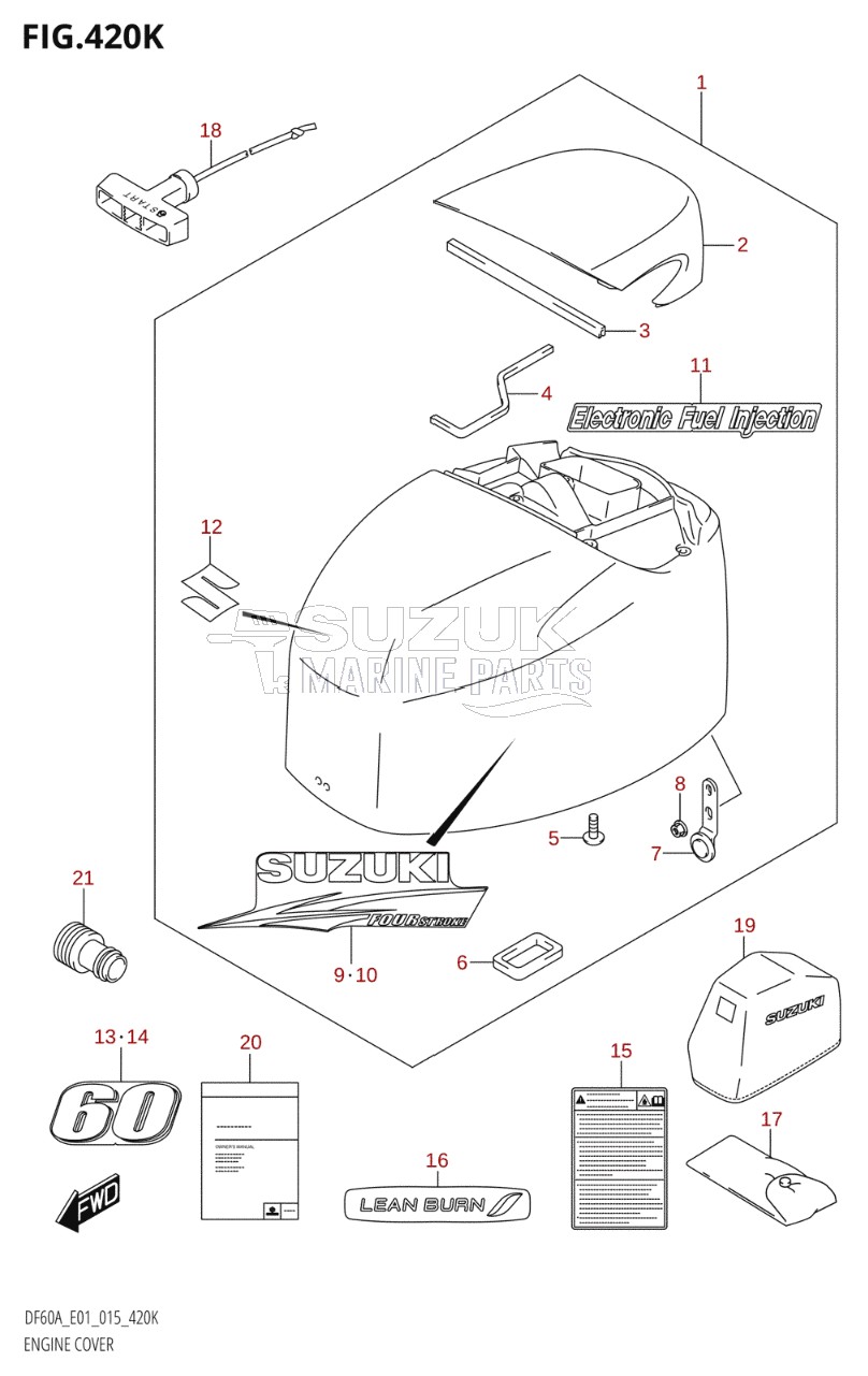 ENGINE COVER (DF60AQH:E40)