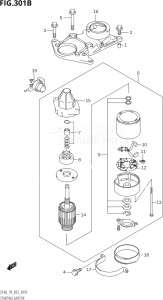 06001F-371001 (2003) 60hp E03-USA (DF60TK3) DF60 drawing STARTING MOTOR (K1,K2,K3,K4,K5,K6,K7,K8,K9)