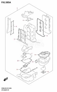 DF50A From 05004F-510001 (E03)  2015 drawing OPT:GASKET SET