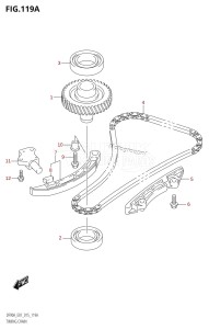 DF70A From 07003F-510001 (E01 E40)  2015 drawing TIMING CHAIN