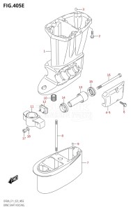 06003F-240001 (2022) 60hp E11 E40-Gen. Export 1-and 2 (DF60AVT  DF60AVT  DF60AVTH  DF60AVTH) DF60A drawing DRIVE SHAFT HOUSING (DF60A:E40)