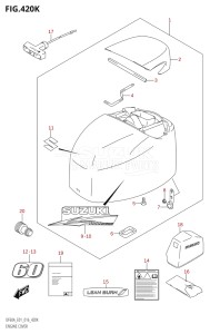 05003F-610001 (2016) 50hp E01-Gen. Export 1 (DF50A  DF50ATH) DF50A drawing ENGINE COVER (DF60AQH:E40)