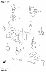 DF20A From 02002F-140001 (E03 P03)  2021 drawing SENSOR /​ SWITCH (DF9.9BT,DF20AT)