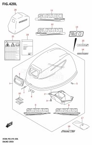 DF15A From 01504F-810001 (P01)  2018 drawing ENGINE COVER (DF20AT,DF20ATH)