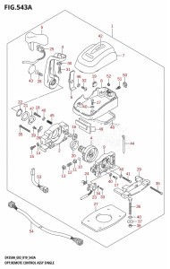 DF350A From 35001F-910001 (E03)  2019 drawing OPT:REMOTE CONTROL ASSY SINGLE