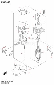 DF25A From 02504F-510001 (P01)  2015 drawing STARTING MOTOR (DF30AT:P01)