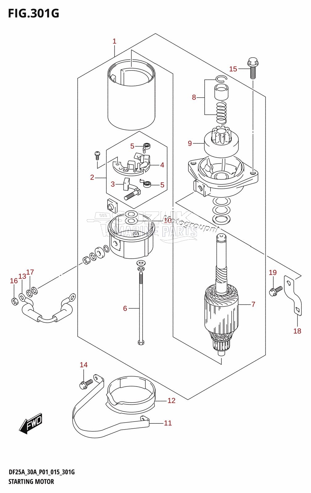 STARTING MOTOR (DF30AT:P01)