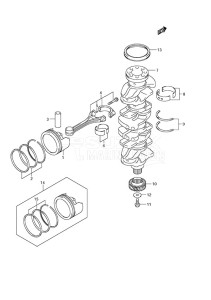 DF 150 drawing Crankshaft