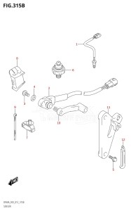 06002F-210001 (2012) 60hp E03-USA (DF60A) DF60A drawing SENSOR (DF50A:E03)