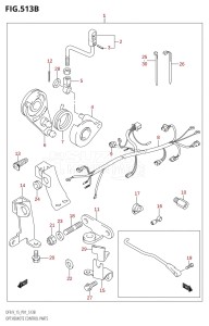 DF15 From 01503F-010001 (P01)  2010 drawing OPT:REMOTE CONTROL PARTS (K5,K6,K7,K8,K9,K10,011)