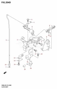 DF60A From 06002F-310001 (E01 E40)  2013 drawing CLUTCH SHAFT (DF40ATH:E01)