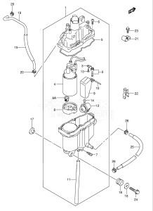  (2003) 115hp - () DF115TL drawing FUEL VAPOR SEPARATOR