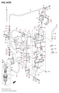 DF200 From 20002F-410001 (E03)  2014 drawing FUEL PUMP /​ FUEL VAPOR SEPARATOR (DF225Z:E03)