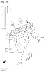 DF175ZG From 17502Z-510001 (E03)  2015 drawing GEAR CASE (DF175TG:E03)