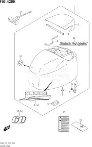 04003F-210001 (2012) 40hp E01-Gen. Export 1 (DF40AQH  DF40AT) DF40A drawing ENGINE COVER (DF60ATH:E01)