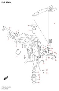 DF250 From 25003F-710001 (E01 E40)  2017 drawing SWIVEL BRACKET (DF200T:E01:L-TRANSOM)