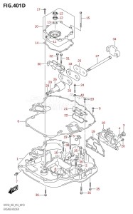 DF200Z From 20002Z-610001 (E03)  2016 drawing ENGINE HOLDER (DF225Z:E03)