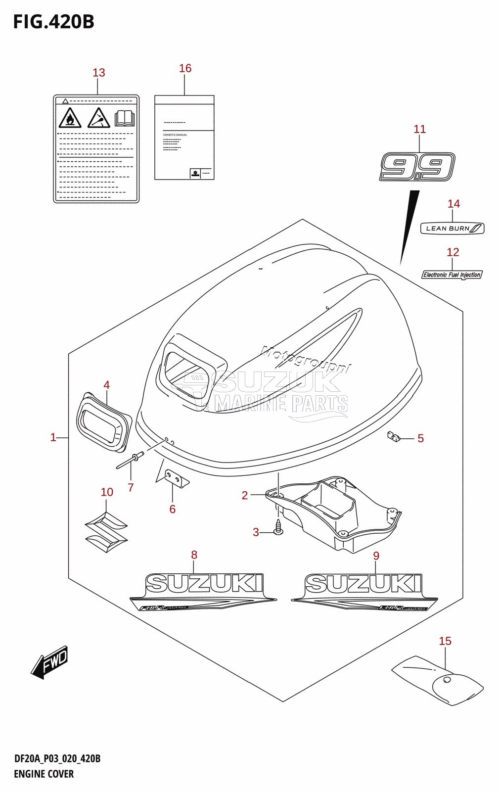 ENGINE COVER (DF9.9B)