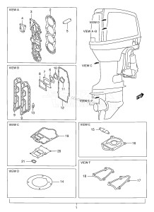 DT115 From 11502-709019 ()  1987 drawing OPT : GASKET SET