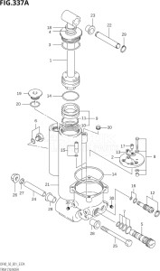 05001F-151001 (2001) 50hp E01 E11-Gen. Export 1-and 2 (DF50QHK1  DF50TK1) DF50 drawing TRIM CYLINDER ((DF40T,DF50T):(X,Y))