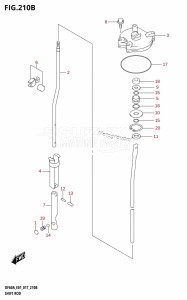 DF40A From 04003F-710001 (E01)  2017 drawing SHIFT ROD (DF50AVTH:E01)