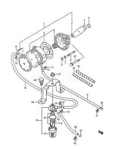 DT 75 drawing Fuel Pump (1988 to 1994)