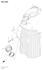 14003Z-410001 (2014) 140hp E03-USA (DF140AZ) DF140AZ drawing SILENCER (DF115AZ:E03)