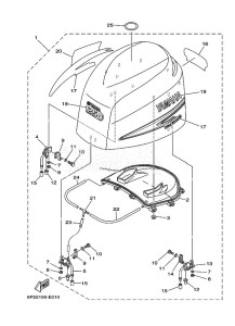 LF250TXRH drawing FAIRING-UPPER