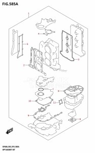 DF40A From 04003F-910001 (E03)  2019 drawing OPT:GASKET SET