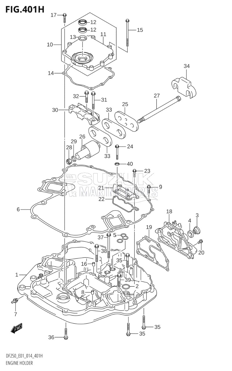 ENGINE HOLDER (DF225Z:E40)