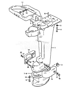 DT25 From F-10001 ()  1985 drawing DRIVE SHAFT HOUSING