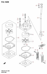 DF50A From 05003F-410001 (E01)  2014 drawing WATER PUMP (DF40AQH:E01)