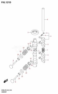 DF9.9B From 00995F-510001 (P01)  2005 drawing CAMSHAFT (DF15A:P01)