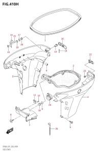 06002F-040001 (2020) 60hp E01 E40-Gen. Export 1 - Costa Rica (DF60A  DF60AQH  DF60ATH) DF60A drawing SIDE COVER (DF40ASVT:E34)