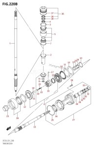 DF200Z From 20001Z-421001 (E01 E40)  2004 drawing TRANSMISSION (DF200Z,DF200WZ,DF225Z,DF225WZ,DF250Z)