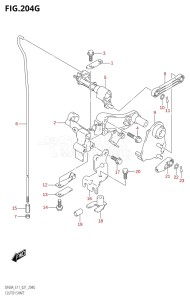 04004F-340001 (2023) 40hp E34-Italy (DF40AST) DF40A drawing CLUTCH SHAFT ((DF60AVT,DF60AVTH):E40)