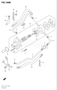 01502F-780001 (2007) 15hp P01-Gen. Export 1 (DF15K7  DF15RK7) DF15 drawing FUEL PUMP (K5,K6,K7,K8,K9,K10,011)