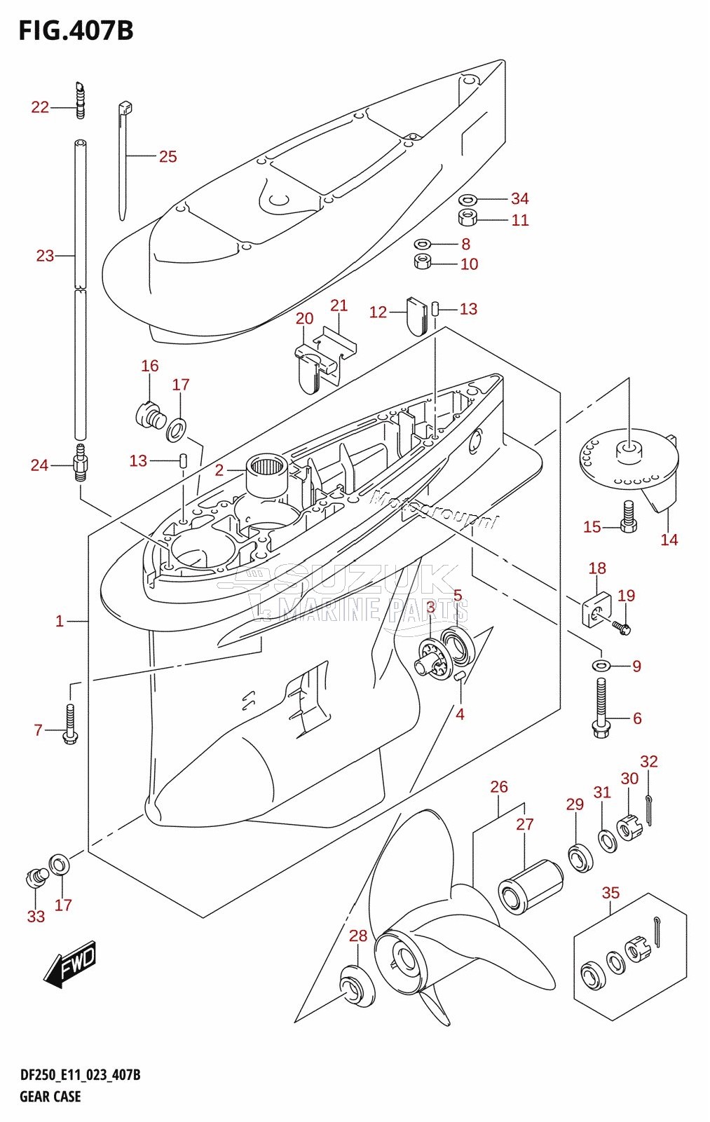 GEAR CASE (DF200Z)