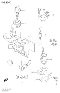 02002F-040001 (2020) 20hp P01-Gen. Export 1 (DF20A  DF20AR  DF20AT  DF20ATH) DF20A drawing SENSOR / SWITCH (DF9.9BR,DF9.9BT,DF15AR,DF15AT,DF20AR,DF20AT)