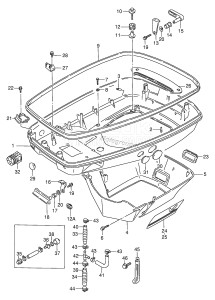 DT175 From 17501-131001 ()  1991 drawing LOWER COVER