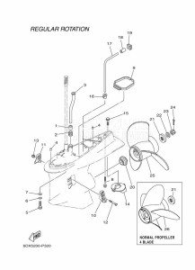 F250GETX drawing PROPELLER-HOUSING-AND-TRANSMISSION-2