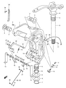 DT175 From 17501-231001 ()  1992 drawing SWIVEL BRACKET